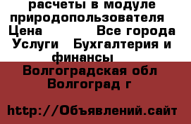 расчеты в модуле природопользователя › Цена ­ 3 000 - Все города Услуги » Бухгалтерия и финансы   . Волгоградская обл.,Волгоград г.